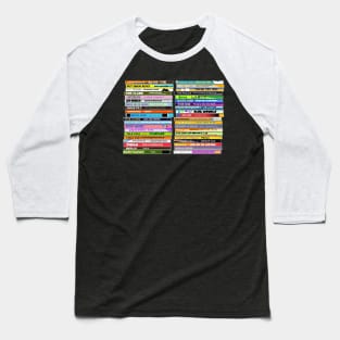 80s New Wave Singles ))(( Retro CD Collection Baseball T-Shirt